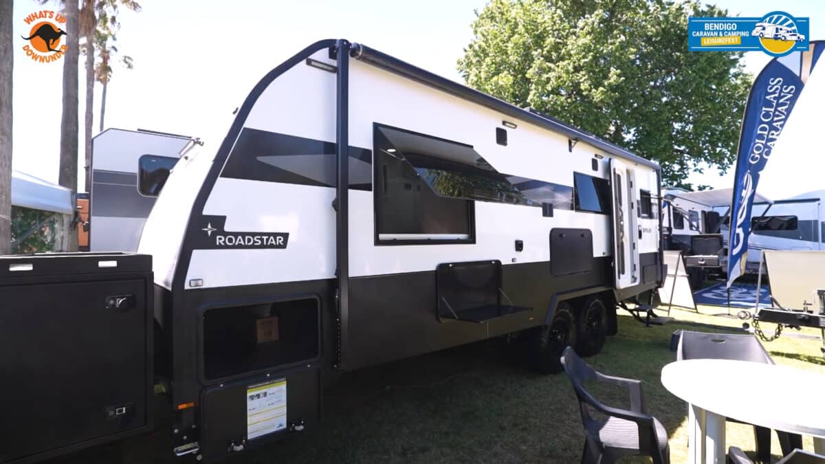 Roadstar Caravans make their own fibreglass walls and have done for many years. Seen here in the Roadstar Sirius 2026 lineup