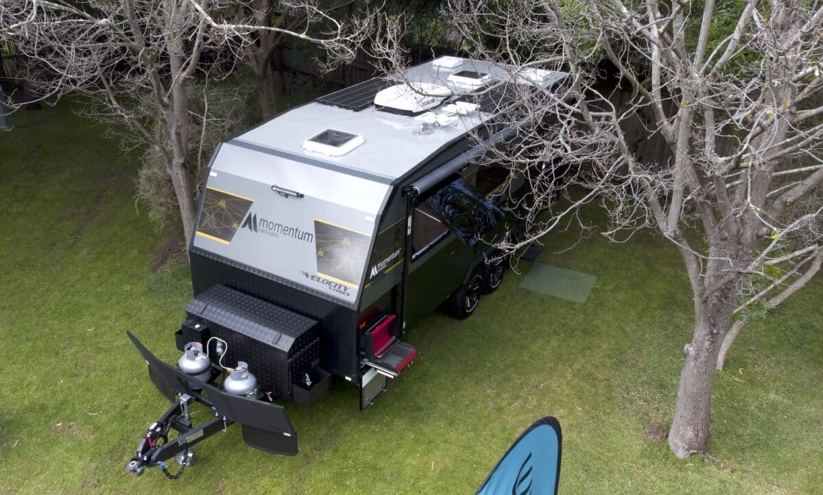 The Momentum Velocity 205 features Armor Edges reinforcing the frame and body against off-road undulatiions