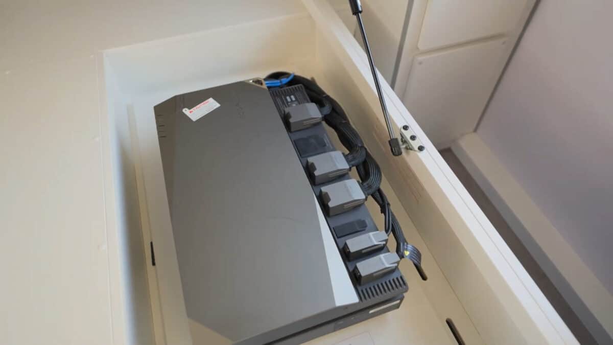 EcoFlow system fitted within the JB Gator X ev caravan tested at Tough Tested