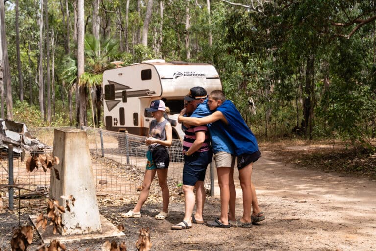 Paying respects at the Bamaga WWII Crash Site