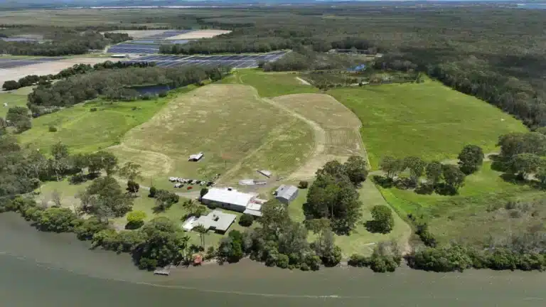Aerial view of rural land at Coochin Creek on Queensland’s Sunshine Coast