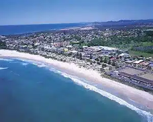 Kingscliff beach and coastal town in northern New South Wales