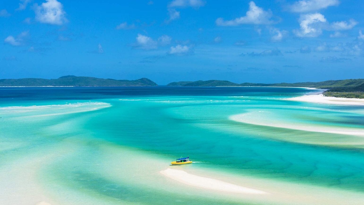 bright turquoise tropical water