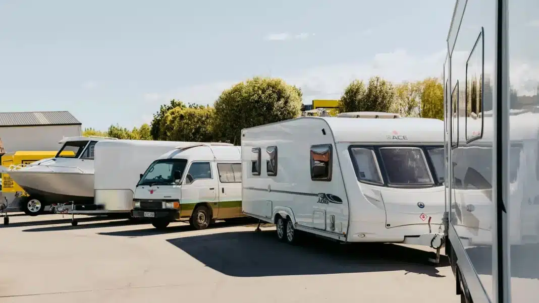 caravans-in-storage-insurance-costs Caravans parked in storage as owners reassess insurance costs and cover across Australia