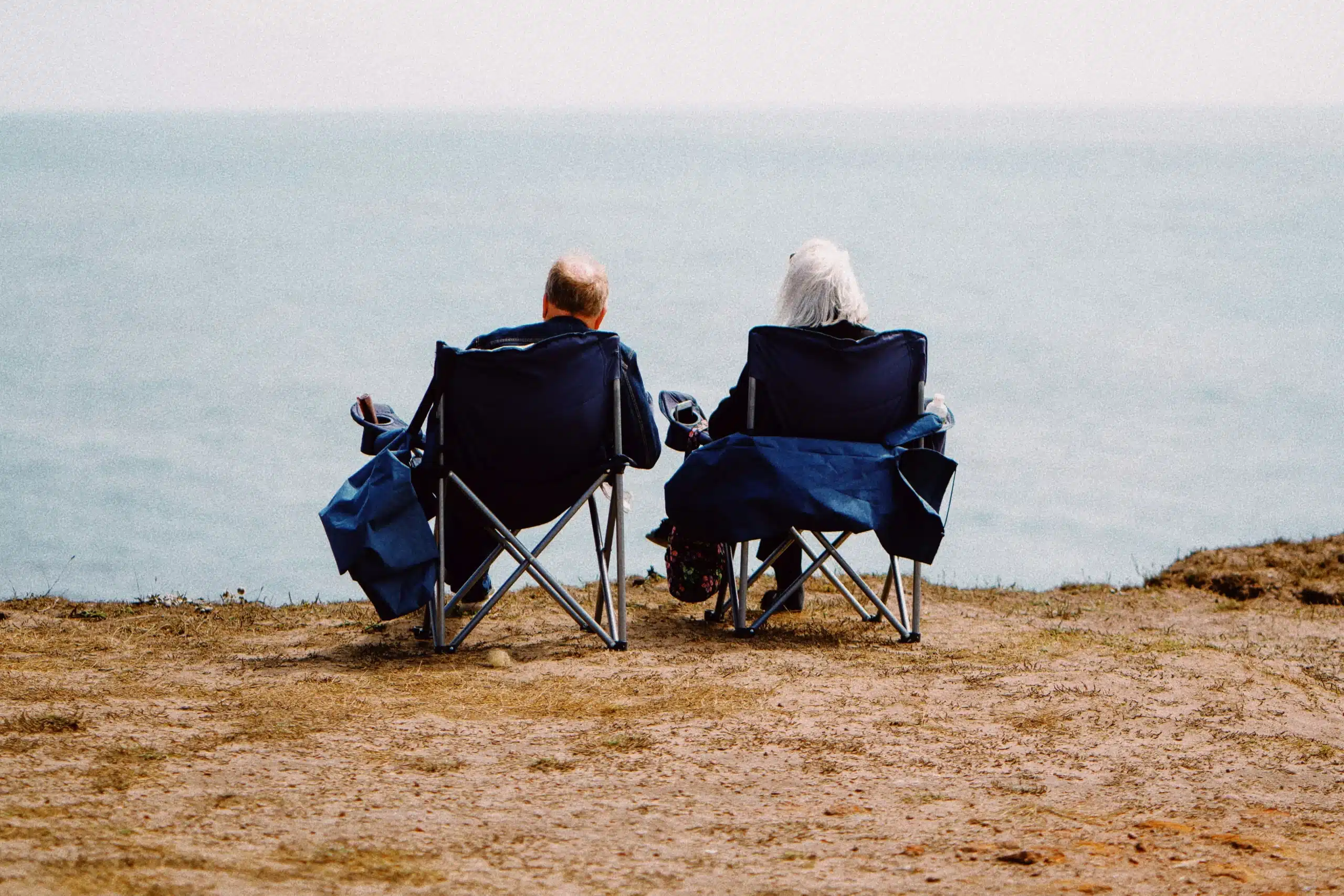 couple overlooking cliff together