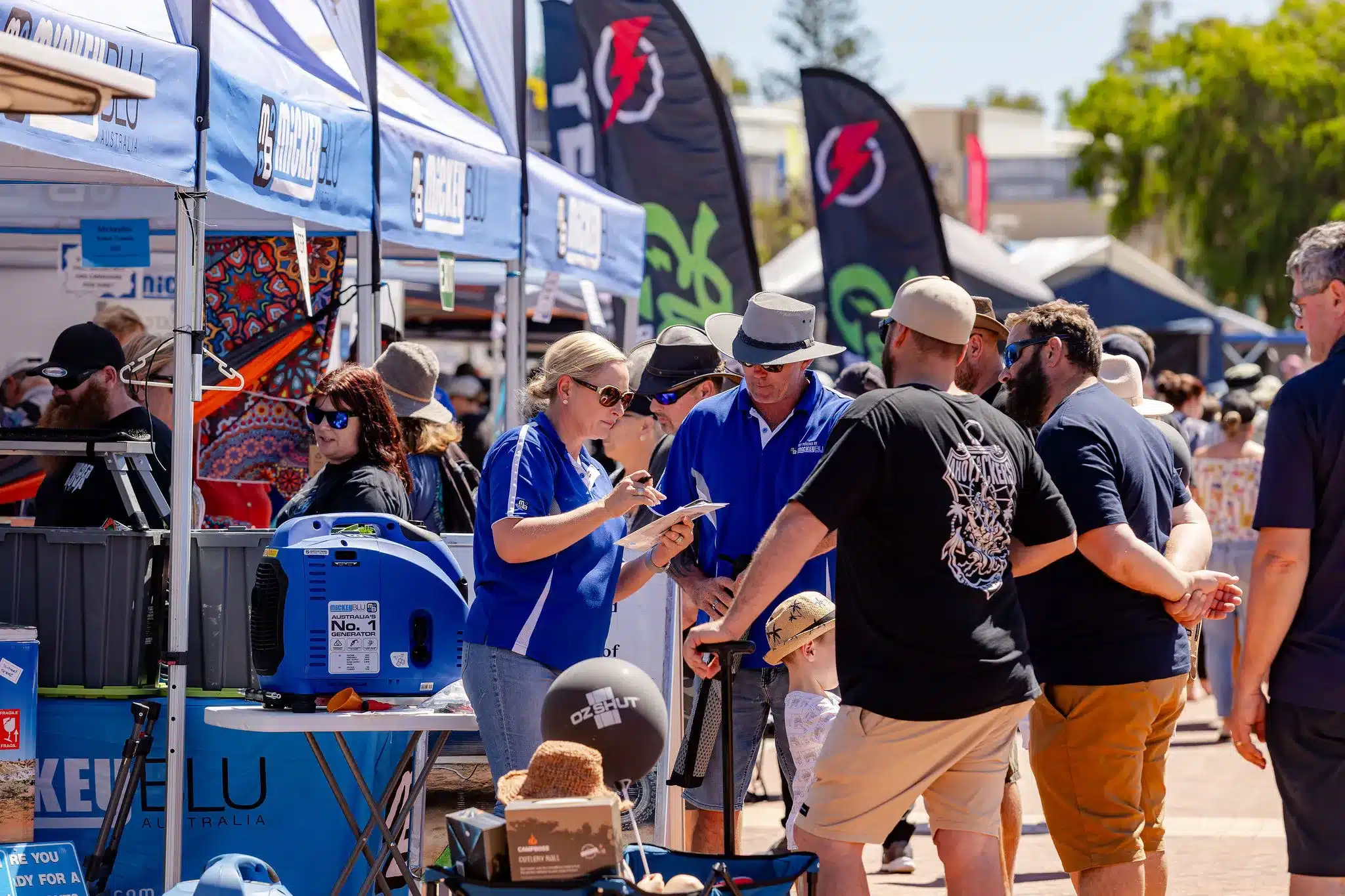 Shopping for gear & accessories at caravan & camping show