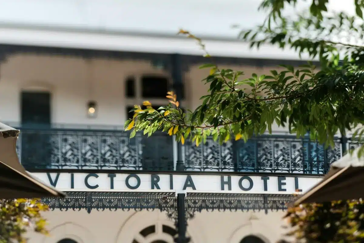 the victoria hotel with trees, best pub in victoria