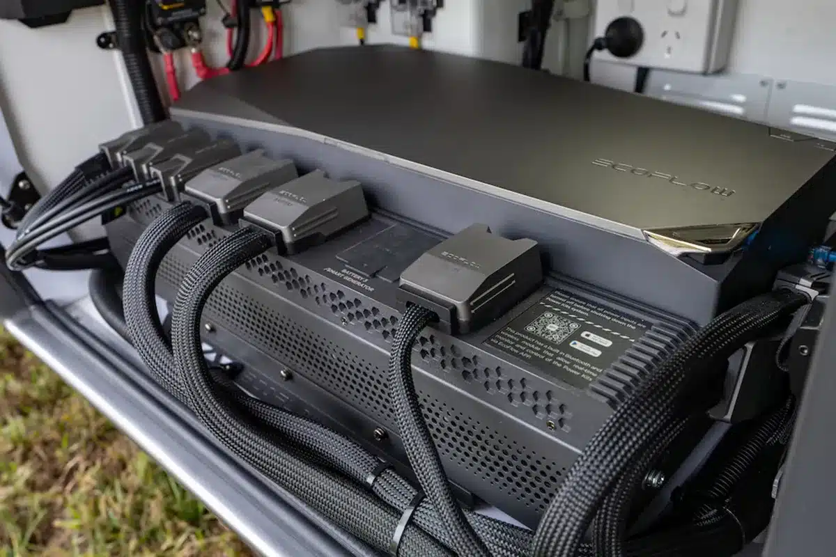 ecoflow power system in caravan