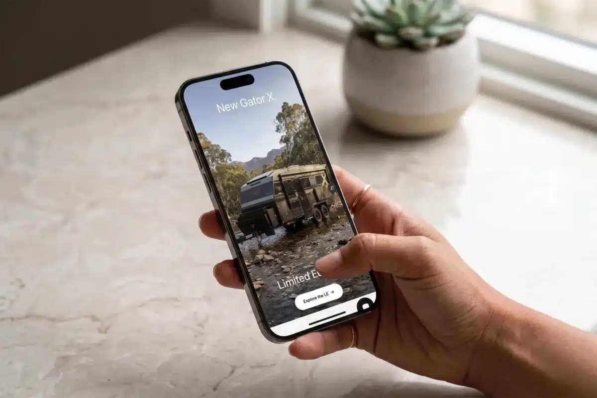 new jb caravans mobile site