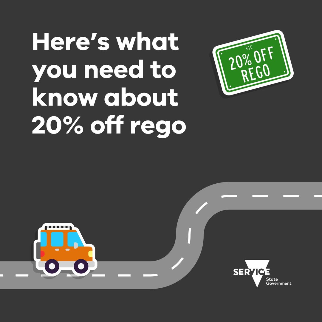 what you need to know about 20% off rego