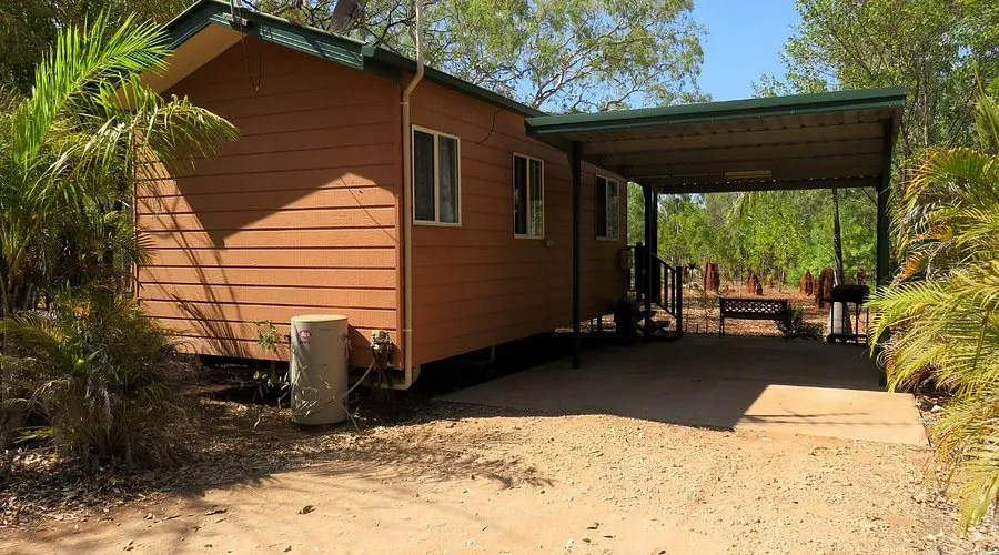 Self-contained cabin accommodation at Bitter Springs Mataranka in the Northern Territory